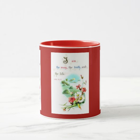 Ik ben de waarheid, de weg en het licht mok (Midden)