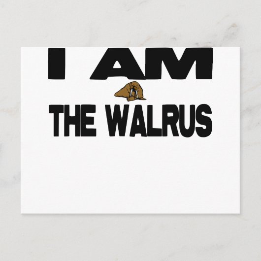 Ik ben de Walrus Briefkaart (Voorkant)