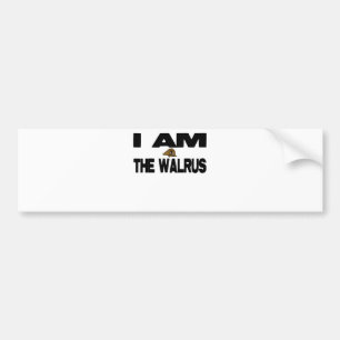Ik ben de Walrus Bumpersticker