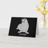 Ik ben de Walrus Kaart (Gele Bloem)