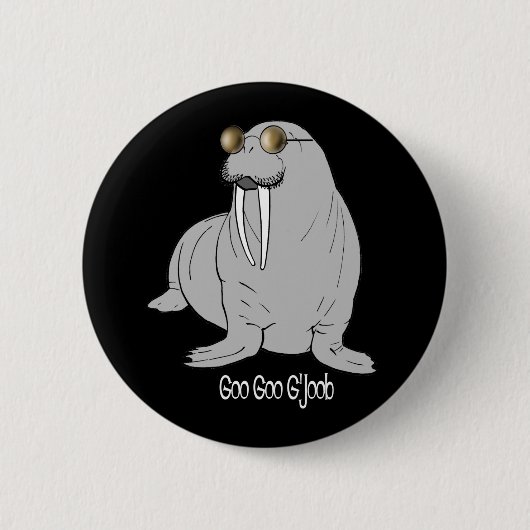 Ik ben de Walrus Ronde Button 5,7 Cm (Voorkant)