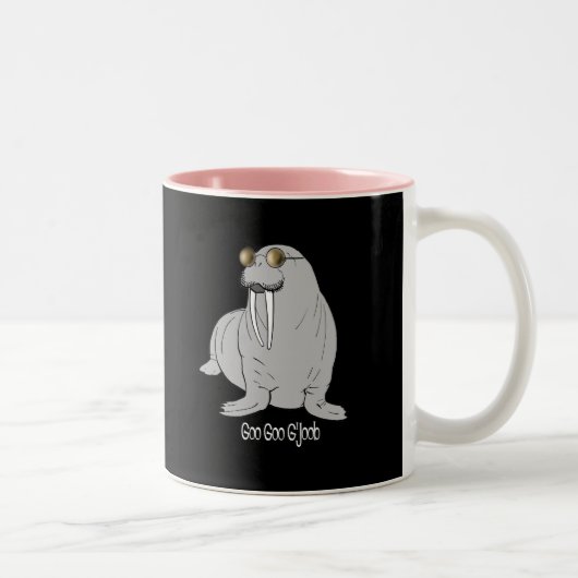 Ik ben de Walrus Tweekleurige Koffiemok (Rechts)