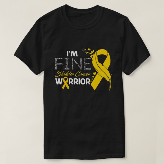 Ik ben de Warrior Awareness Feather van Fine Bladd T-shirt (Design voorkant)