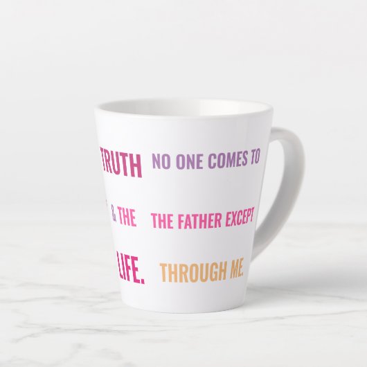 Ik ben de Way Latte Mok in felle kleuren (Rechterhoek)