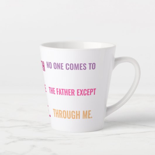 Ik ben de Way Latte Mok in felle kleuren (Rechts)