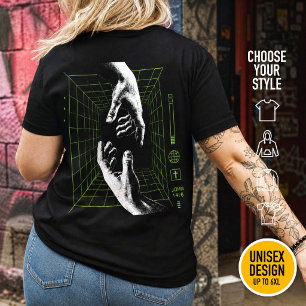 Ik ben de Weg Johannes 14:6 Raster Christelijke Cy Grote Maat T-shirt