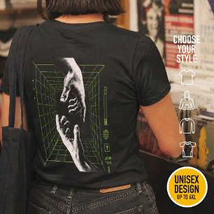 Ik ben de Weg Johannes 14:6 Raster Christelijke Cy T-shirt