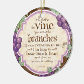 Ik ben de wijnscriptversie keramisch ornament (Links)