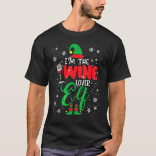 Ik ben de Wine Elf Kerstmis Elf Drink hongersnood T-shirt