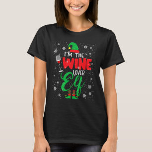 Ik ben de Wine Elf Kerstmis Elf Drink hongersnood T-shirt