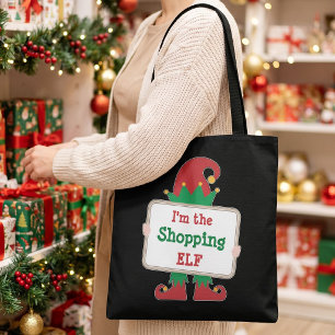 Ik ben de Winkel Elf Persoonlijke Kerst Elf Draagtas