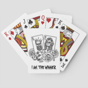 Ik Ben De Winnaar Gothic Pokerkaarten