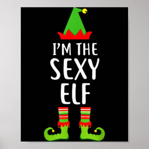 Ik ben de Y Elf bijpassende gezinsgroep Kerstmis T Poster