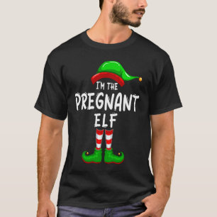 Ik ben de zwangere Elf Matching Family Group Kerst T-shirt