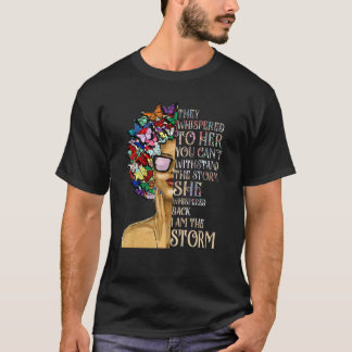 Ik ben de Zwarte Geschiedenis van het Storm Maand  T-shirt