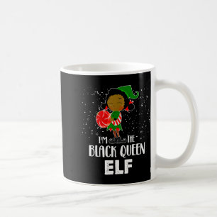 Ik ben de Zwarte Koningin Elf Afrikaans-Amerikaans Koffiemok