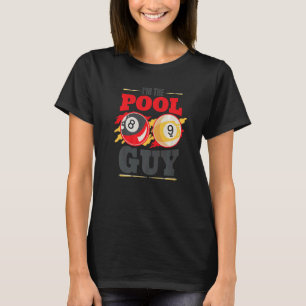 Ik ben de zwembadman Biljartmannen Poolspeler T-shirt