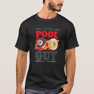 Ik ben de zwembadman Biljartmannen Poolspeler T-shirt