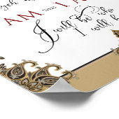 Ik ben degene die ik Ehyeh Asher Ehyeh Hebrew Exod Poster (Hoek)