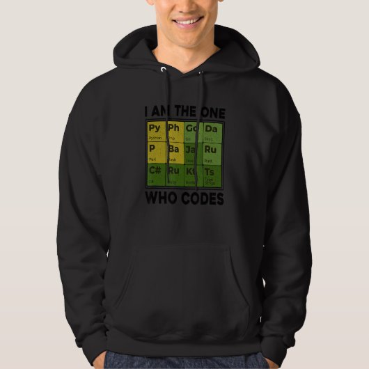 Ik ben degene die programmeerprogramma Nerd codeer Hoodie (Voorkant)