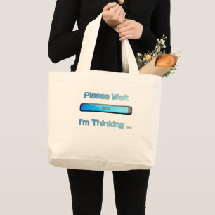 Ik ben den Computerprogrammeur Ontwerp Grote Tote Bag