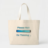 Ik ben den Computerprogrammeur Ontwerp Grote Tote Bag (Voorkant)