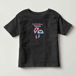 Ik ben dit aantal taco's, Grappige baby taco's Kinder Shirts