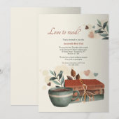 Ik ben dol op Book Club Kaart (Voorkant / Achterkant)