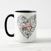 Ik ben dol op Brompton-fietsen Mok (Links)