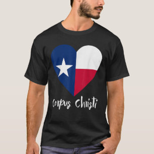 Ik ben dol op Corpus Christi Texas TX Flag Lonesta T-shirt