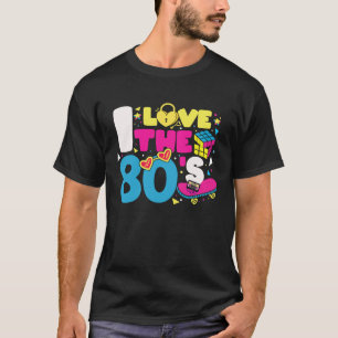 Ik ben dol op de Retroparty over de zestiger Hart T-shirt