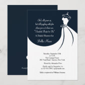 Ik ben dol op de uitnodiging van de dress Bridal (Voorkant / Achterkant)