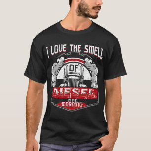 Ik ben dol op Diesel in het ochtendtransport D T-shirt