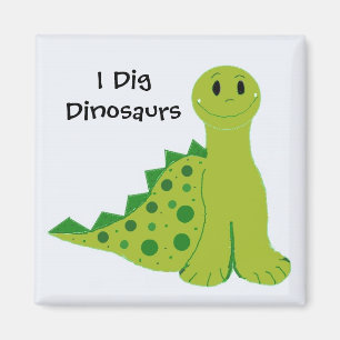 Ik ben dol op dinosauriërs magneet