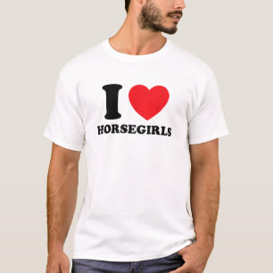 Ik ben dol op Heart Horsegirls Equestrian Cowgirls T-shirt