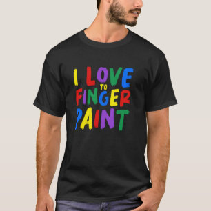Ik ben dol op het schilderen van Kinder kunst T-shirt