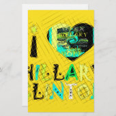 Ik ben dol op Hillary USA Art Print Briefpapier (Voorkant / Achterkant)