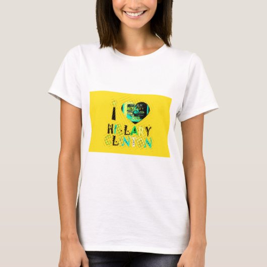 Ik ben dol op Hillary USA Art Print T-shirt (Voorkant)
