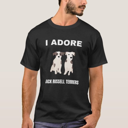 Ik ben dol op Jack Russell Terriers T-shirt (Voorkant)