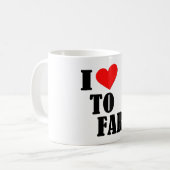 Ik ben dol op klassieke witte Mok (Voorkant links)