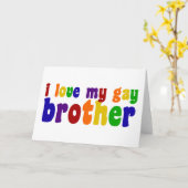 Ik ben dol op mijn homebroeder kaart (Gele Bloem)