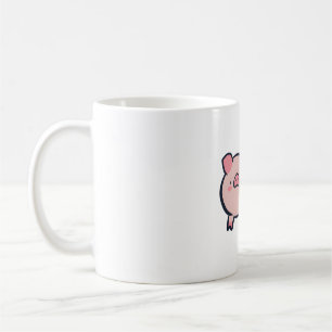 Ik ben dol op pig Delight � Cute Animal Art Koffiemok