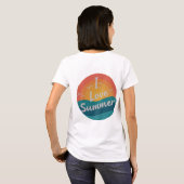 Ik ben dol op Summer Women's Basic T-shirt (Achterkant volledig)