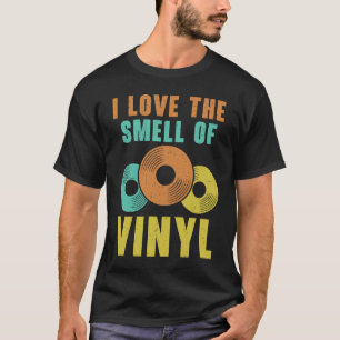 Ik ben dol op vinylrecordspeler Retro Musi T-shirt