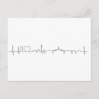 Ik ben dol op Wenen (ecg-stijl) souvenir Briefkaart