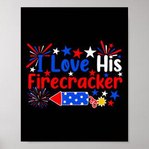 Ik ben dol op zijn vuurwerk van 4 juli poster