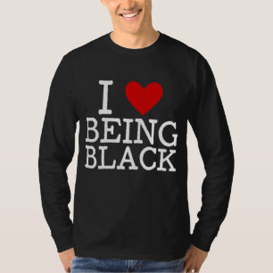 Ik ben dol op zwart BHM Black History Month Melani T-shirt
