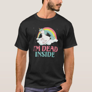 Ik ben dood in Einhorn T-shirt