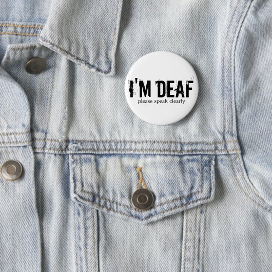 "Ik ben doof" Button (In situ)
