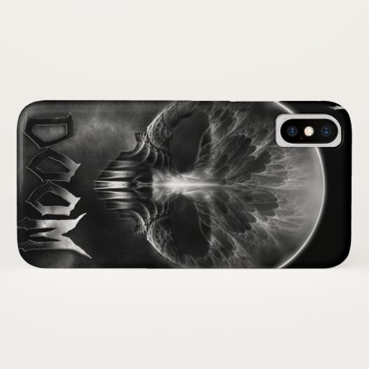 Ik ben Doom Fractal Skull Case-Mate iPhone Case (Achterkant (horizontaal))